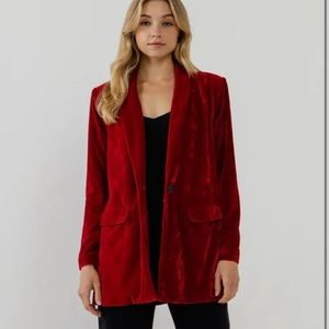 Endless rose velvet blazer